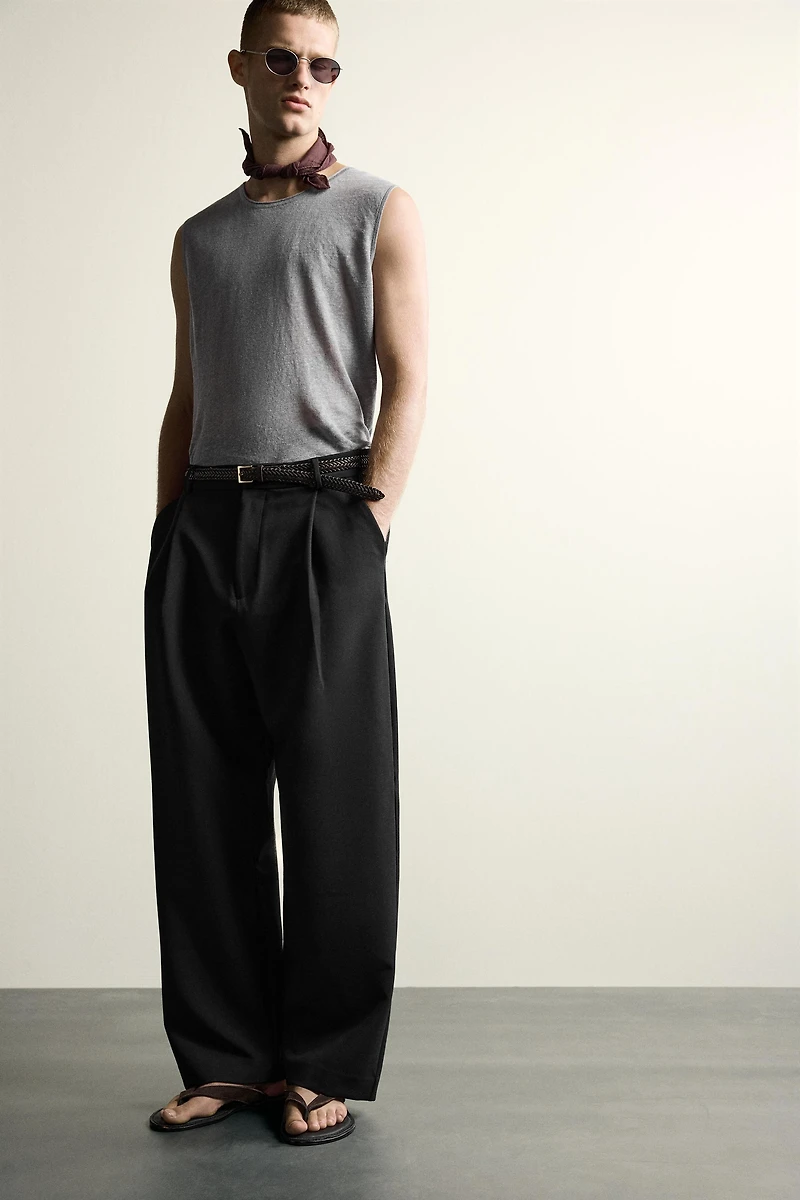 100% LINEN KNIT TANK TOP