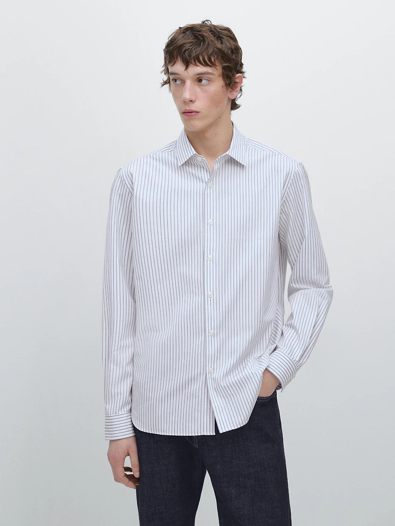 Chemise à rayures regular fit