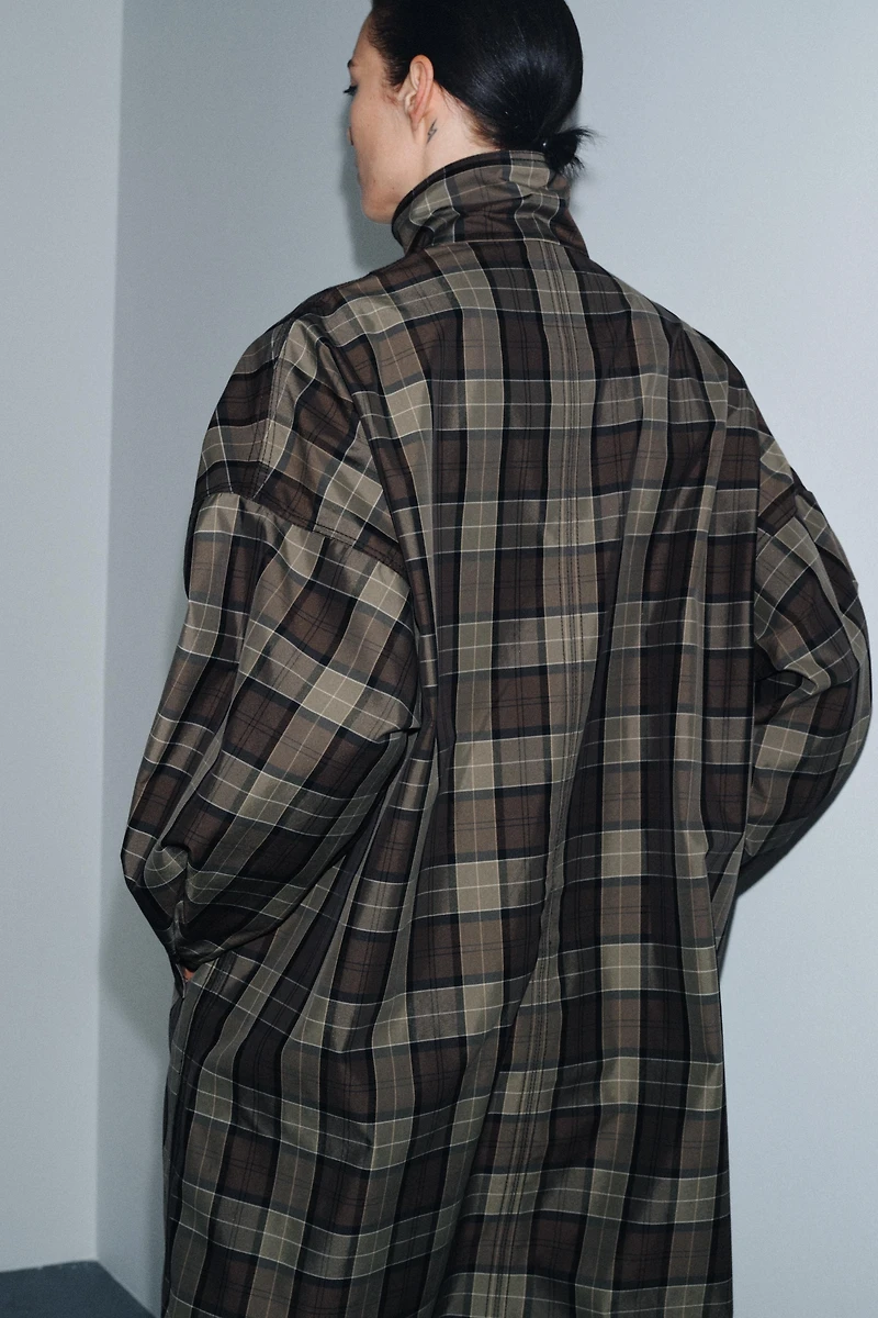 CHECKED TRENCH COAT ZW COLLECTION LIMITED EDITION