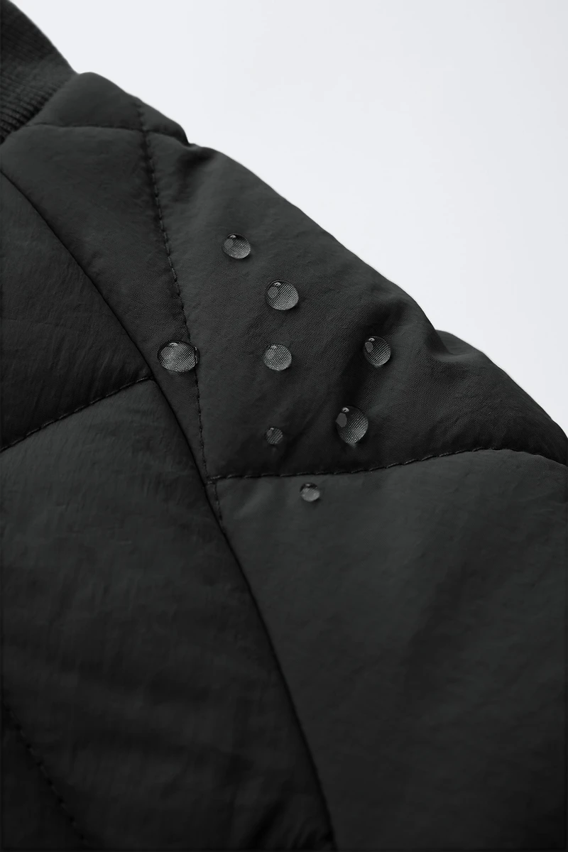 WATER REPELLENT PADDED BOMBER JACKET