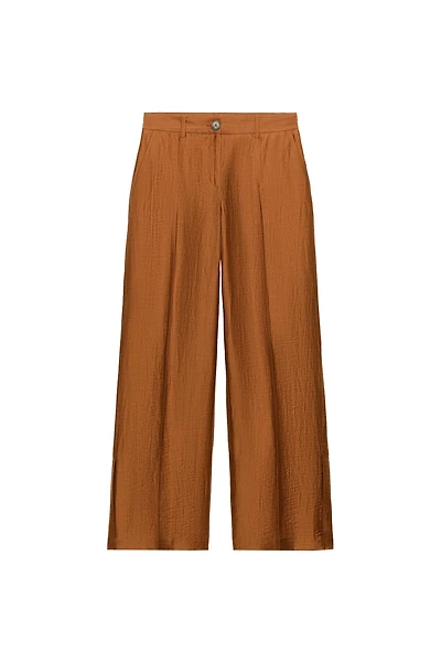 FLOWY LINEN BLEND PANTS WITH SLITS