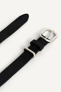 CEINTURE EN CUIR CONTRASTANT