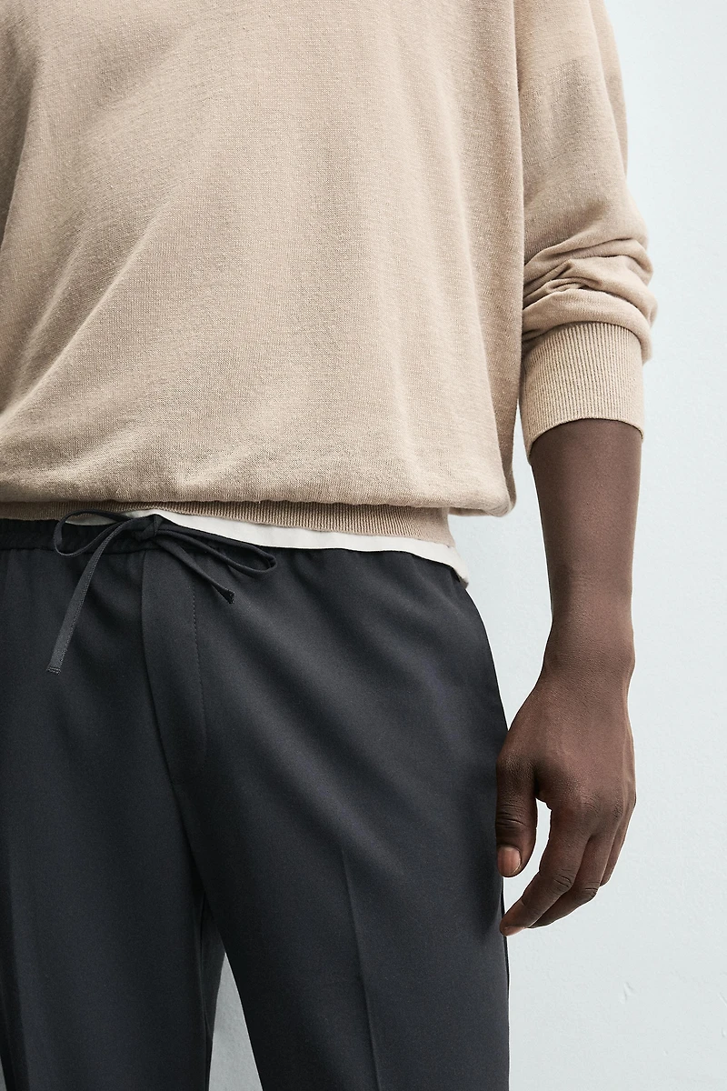 JOGGER WAIST STRETCH PANTS