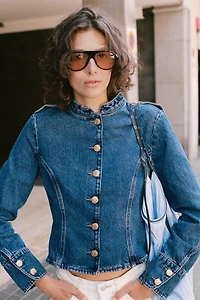 Z1975 GOLD BUTTON DENIM JACKET