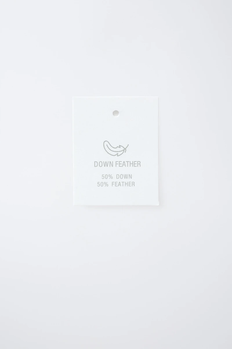 WATER-REPELLENT FEATHER DOWN PUFFER COAT WITH REMOVABLE FAUX FUR HOODIE