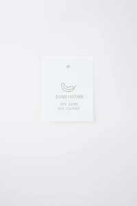 WATER-REPELLENT FEATHER DOWN PUFFER COAT WITH REMOVABLE FAUX FUR HOODIE