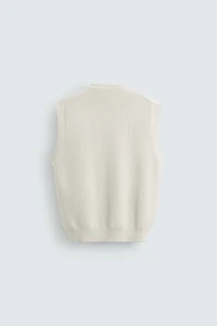 COTTON KNIT VEST