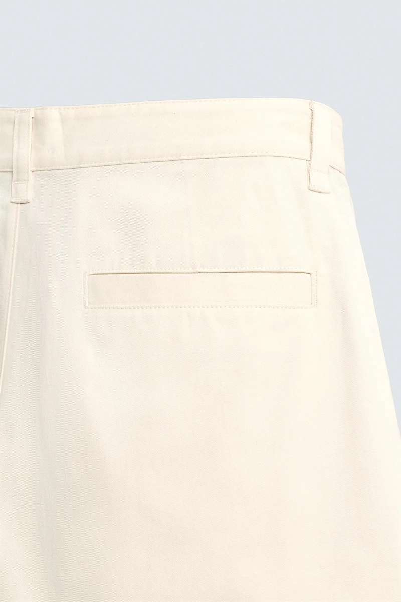 BALLOON FIT PLEATED PANTS