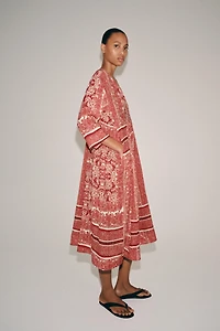 ZW COLLECTION PRINTED MIDI DRESS