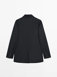 Blazer à deux boutons 100 % extra-fin