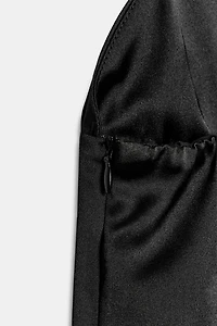 SATIN MINI STRAPPY DRESS