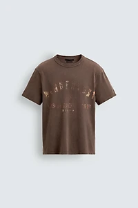 T-SHIRT EN MAILLE IMPRIMÉ LAV