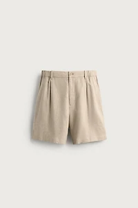 BERMUDA RELAXED LIN ET VISCOSE