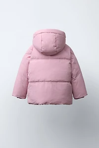 VESTE REMBOURRÉE À CAPUCHE DÉPERLANTE