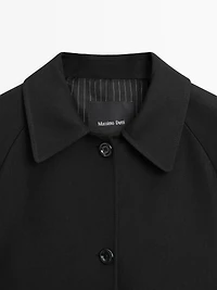 Manteau laine long