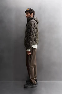 VESTE DOUDOUNE 100% PLUMES CAPUCHE