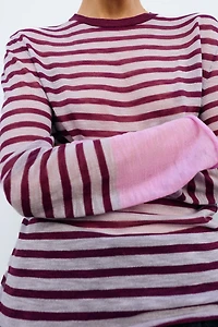 STRIPED KNIT JUMPER
