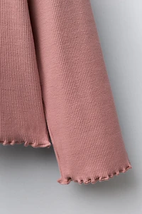 RIBBED HEART T-SHIRT