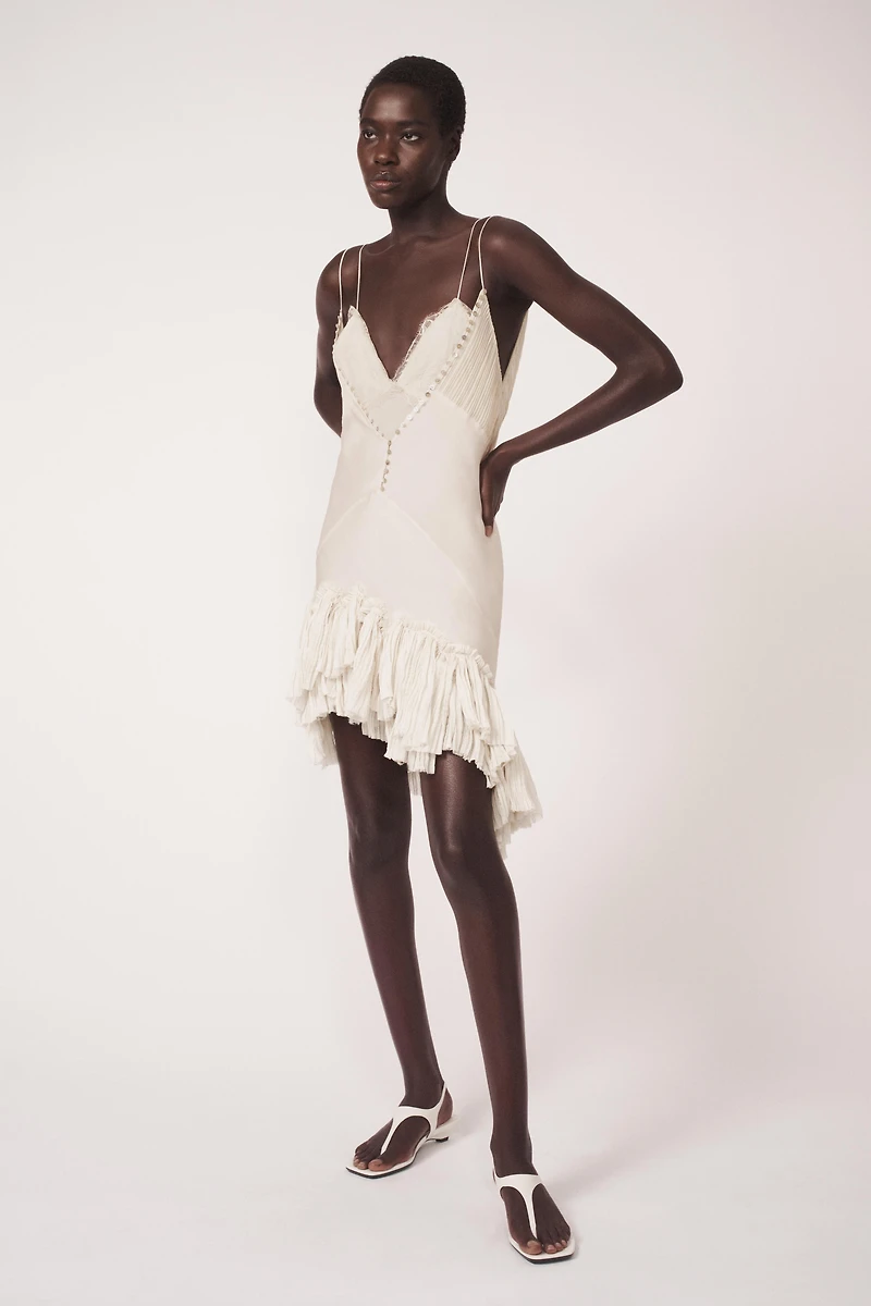 ASYMMETRIC RUFFLED DRESS - THE ITEM