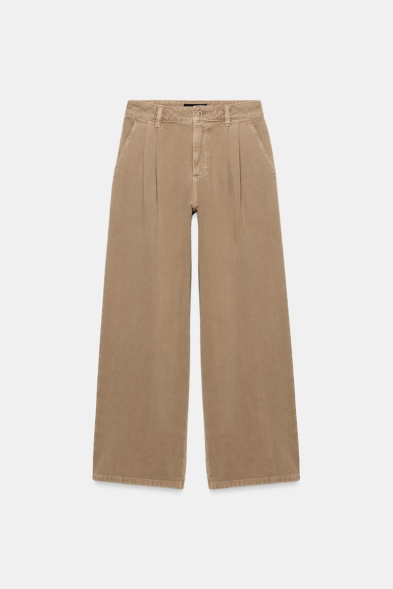 Z1975 MID-RISE WIDE LEG JEANS WITH DARTS