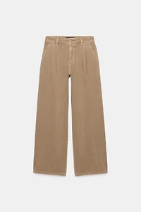 Z1975 MID-RISE WIDE LEG JEANS WITH DARTS