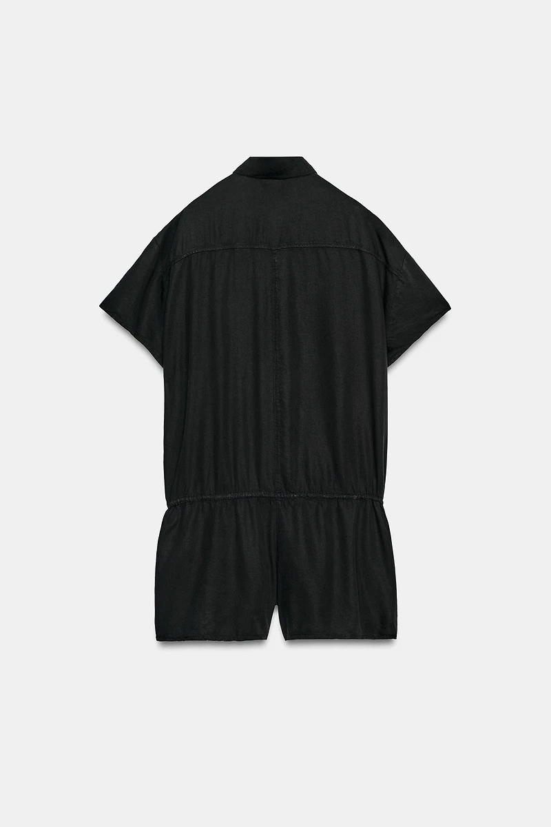 FLOWY SHORT POCKET JUMPSUIT
