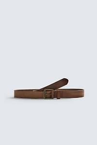 VINTAGE EFFECT LEATHER BELT