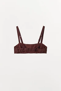 SATIN BANDEAU BRALETTE