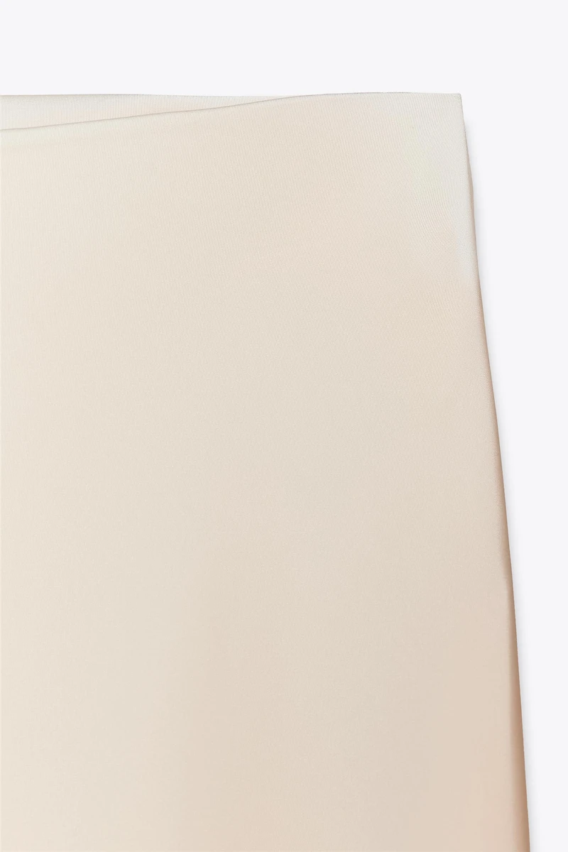 SATIN MIDI SKIRT