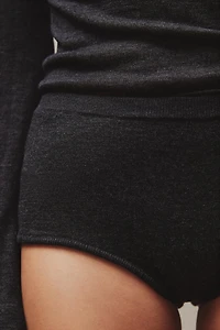 WOOL AND SILK SHORTS