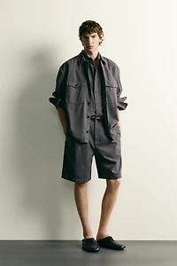 RELAXED FIT WASHED OVERSHIRT