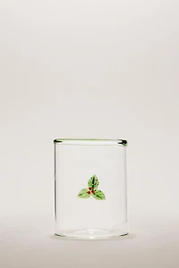 BOROSILICATE GLASS CHRISTMAS FIGURE TUMBLER