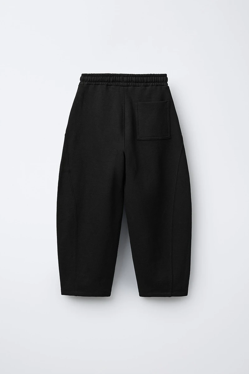 BARREL PLUSH PANTS WITH LABEL