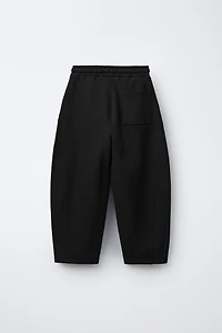 BARREL PLUSH PANTS WITH LABEL