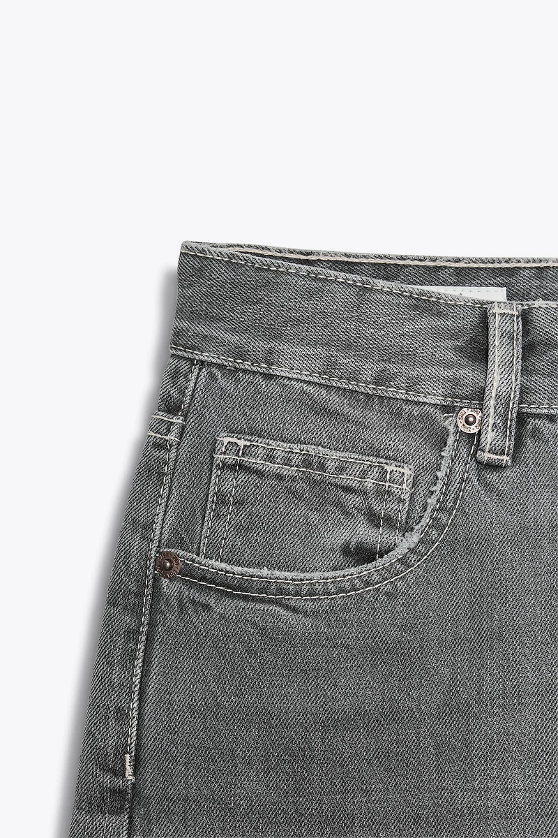 TRF HIGH WAIST WIDE LEG FULL LENGTH JEANS