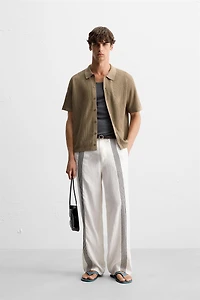 RELAXED FIT KNIT SHIRT
