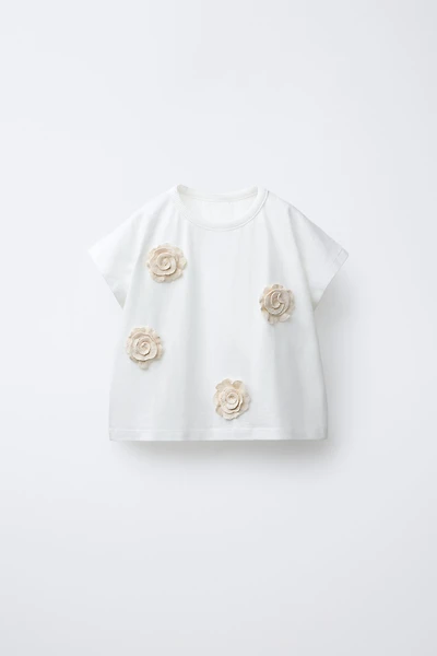HAUT À FLEURS EN CROCHET