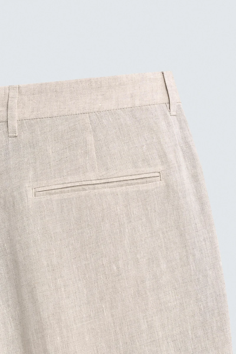 PANTALON DE COSTUME 100 % LIN
