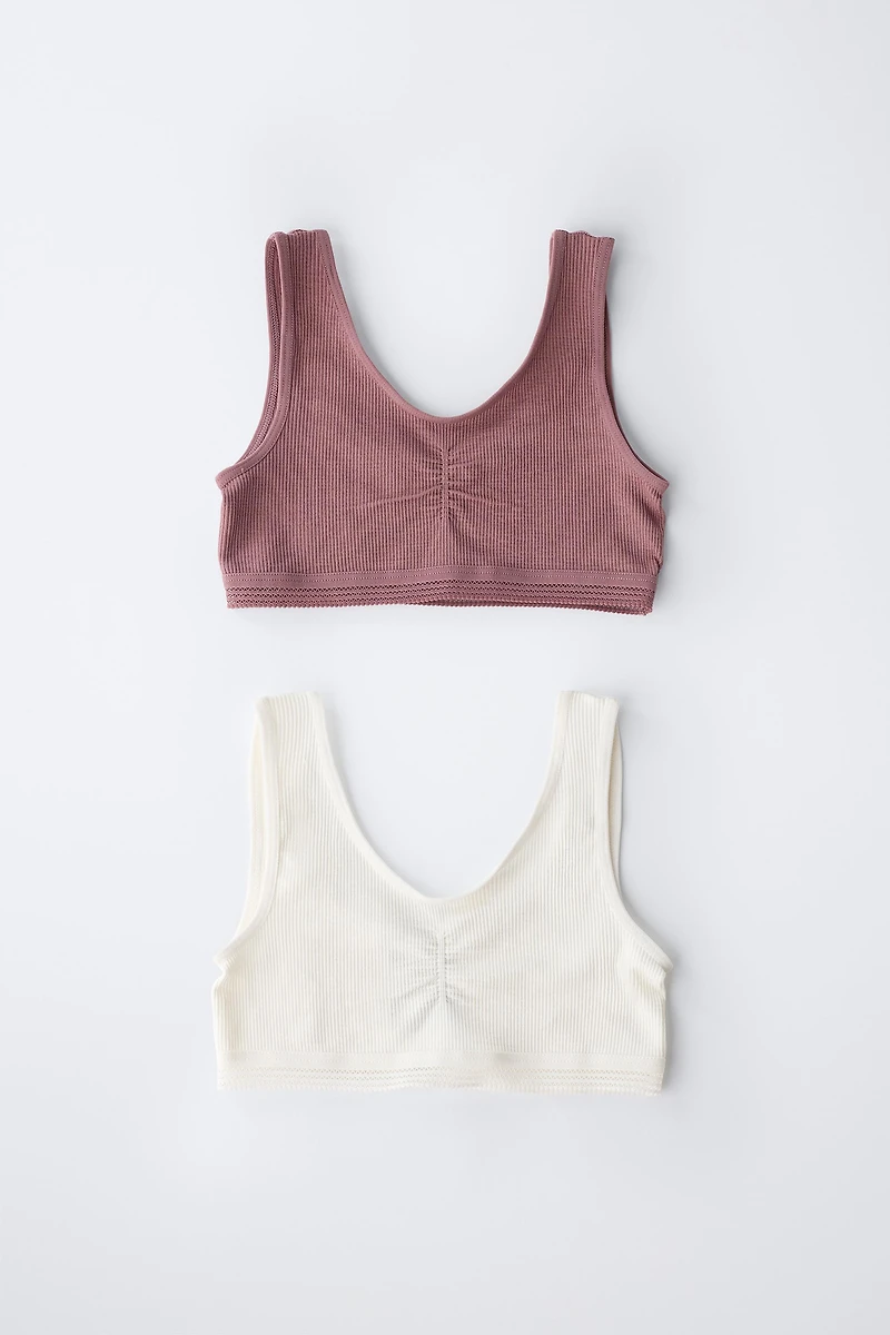 AGES 8-14 / TWO-PACK OF SEAMLESS TOPS