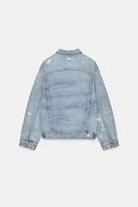 RIPPED TRF DENIM JACKET