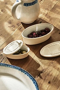 FOOD-TIN-SHAPED CERAMIC JAR