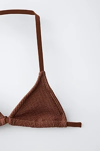 AGES 6-14 RIBBED TRIANGLE BIKINI