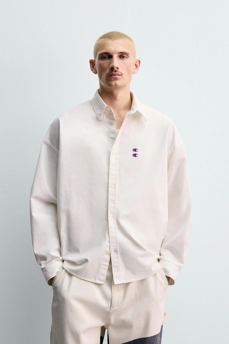CHEMISE OXFORD À PIÈCES CHAMPION ® X ZARA
