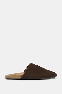 LEATHER FLAT MULES