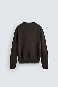 REGULAR FIT COTTON-LINEN JUMPER