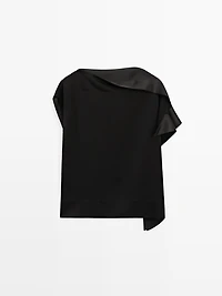 Asymmetric top with ruffle detail - STUDIO