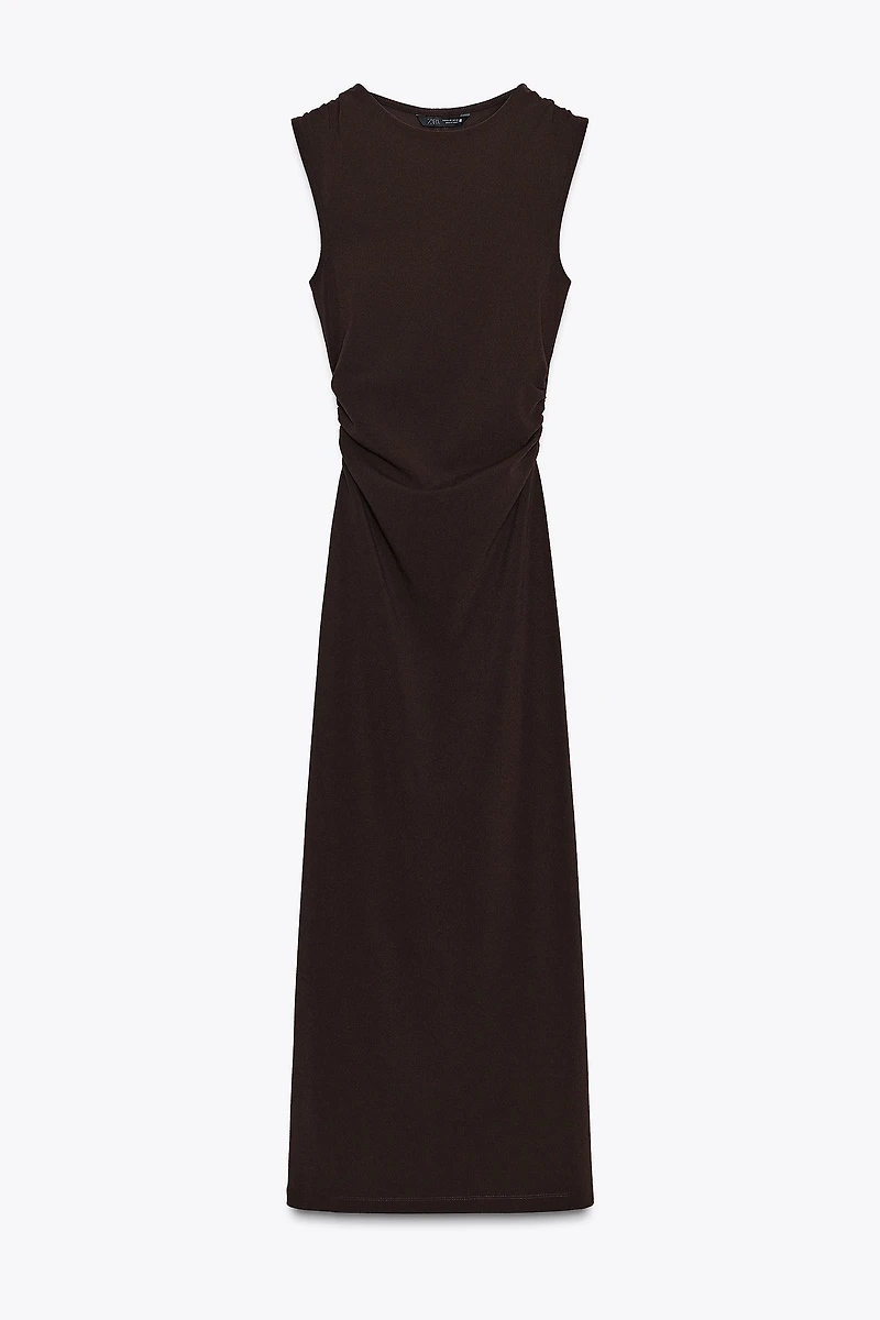 MIDI DRESS WITH BACK HARDWARE