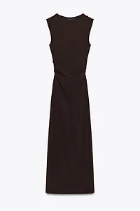 MIDI DRESS WITH BACK HARDWARE