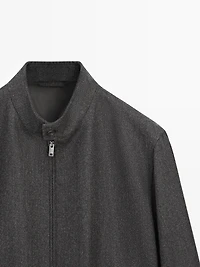 100% wool herringbone jacket