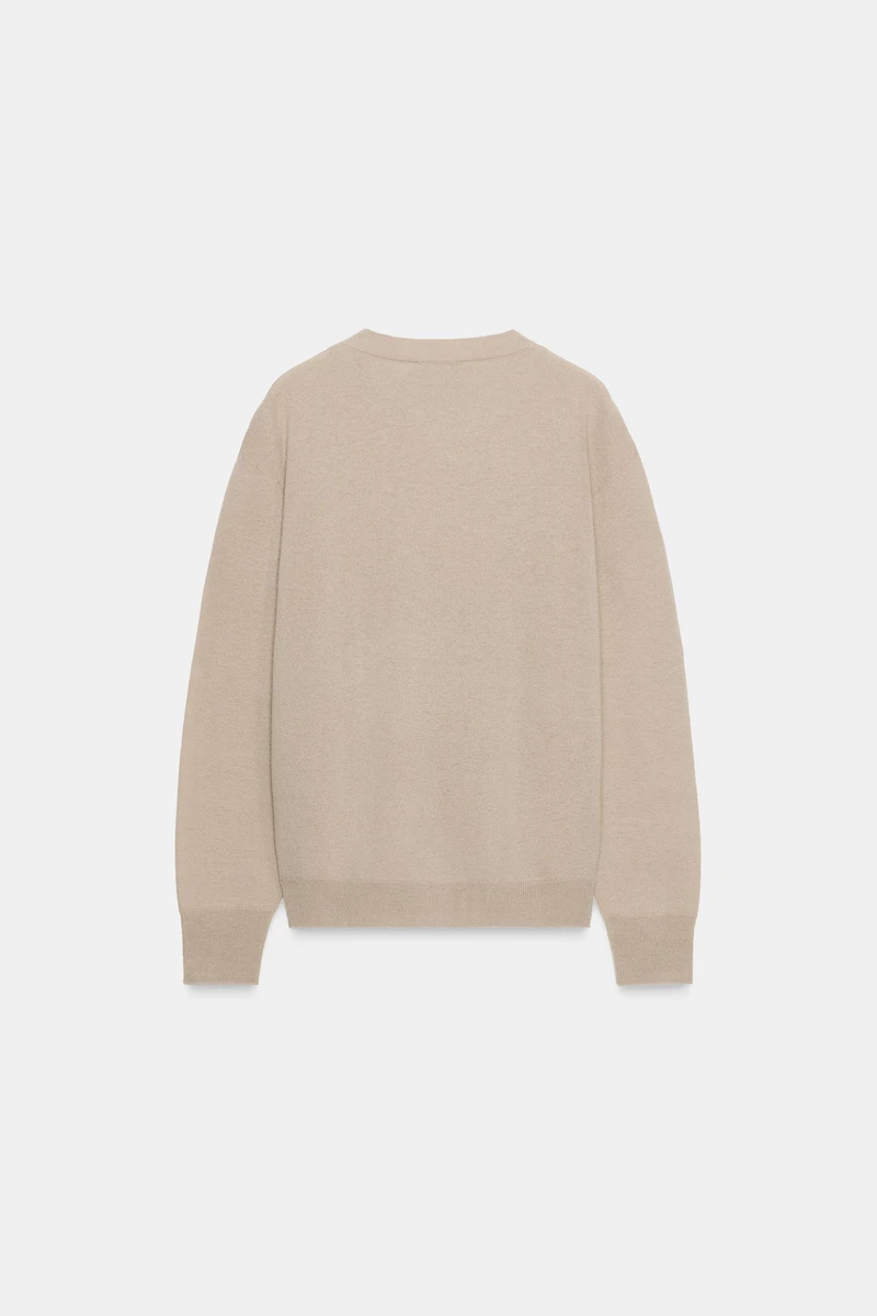 EXTRA SOFT LONG SLEEVE 100% WOOL SWEATER